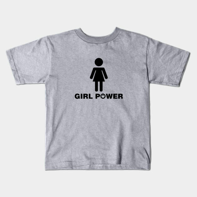 Girl Power Kids T-Shirt by FeministShirts